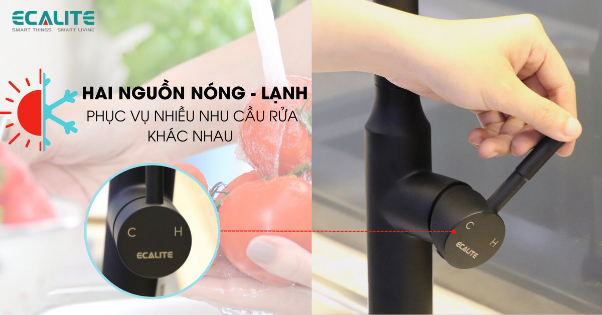 hai chế độ nước nóng lạnh