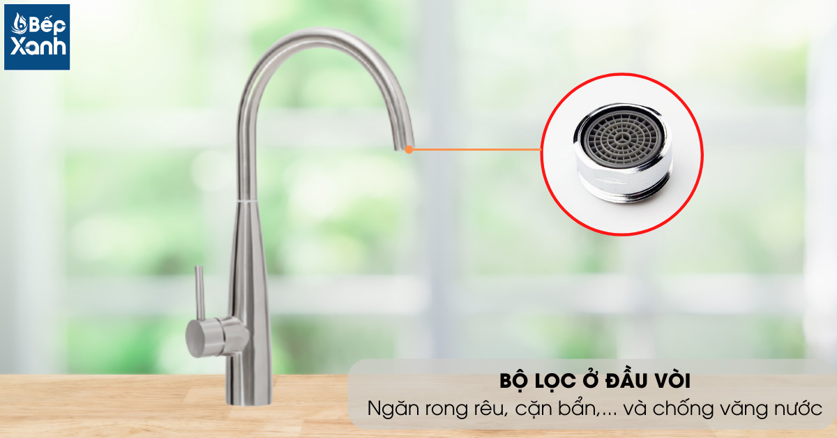 Bộ lọc đầu vòi chống văng nước của vòi rửa chén Malloca K529-S