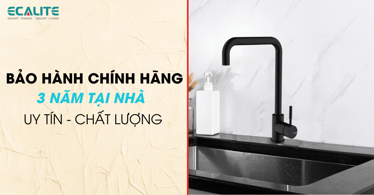 Chính sách bảo hành của vòi rửa chén nóng lạnh Ecalite EF-K128B