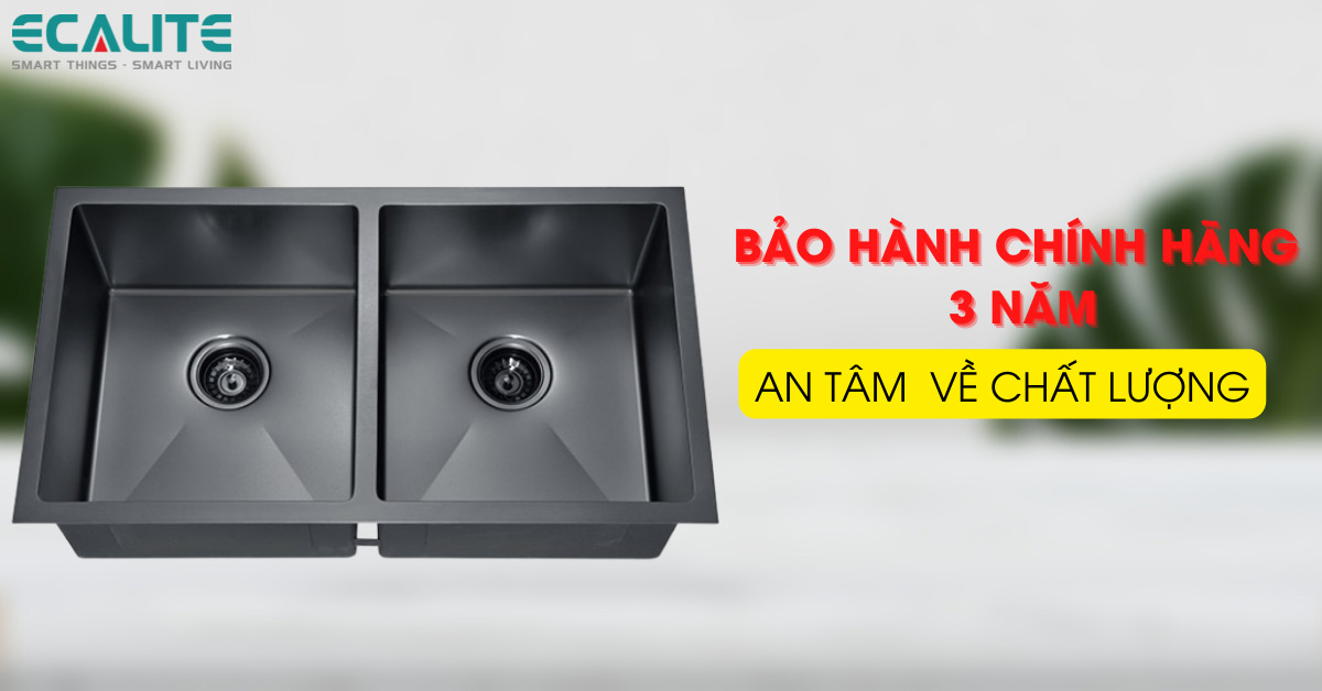 Chính sách bảo hành của chậu rửa chén Ecalite ESD-8046HB