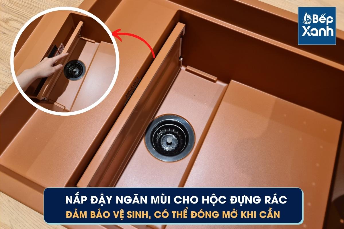 Nắp đậy ngăn mùi cho hộc đựng rác