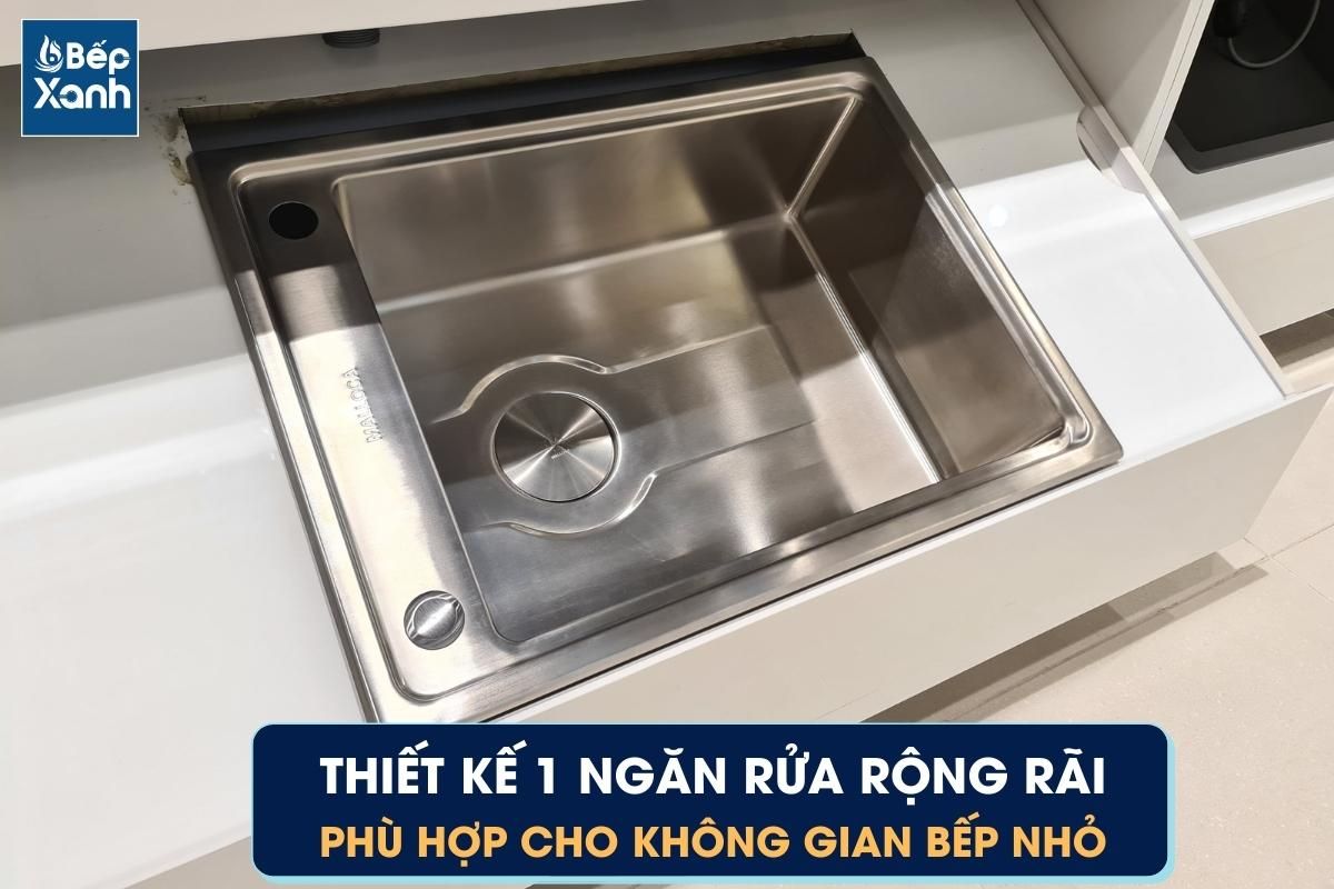 Chậu MS 5066W thiết kế 1 ngăn