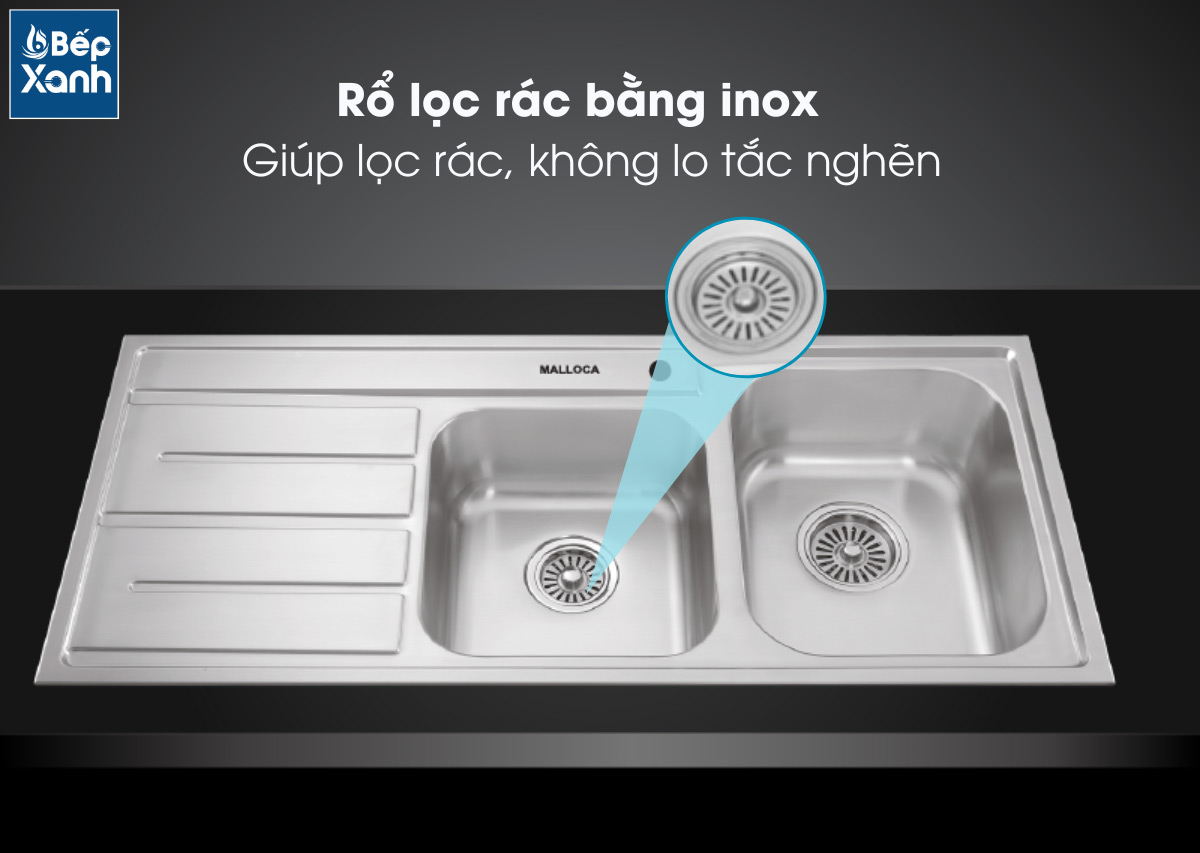 Rổ lọc rác với chất liệu inox