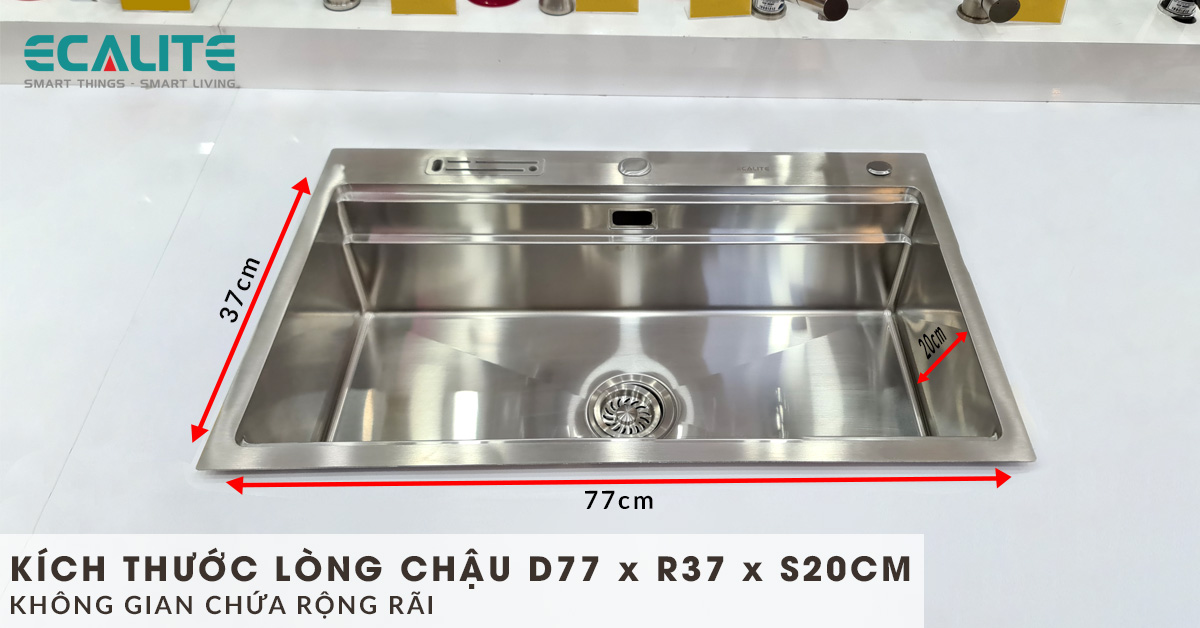 Kích thước lòng chậu ESD-8250HS