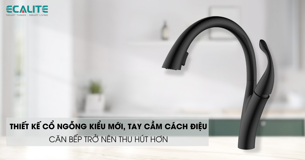 Thiết kế vòi rửa chén bát Ecalite EF-K624B