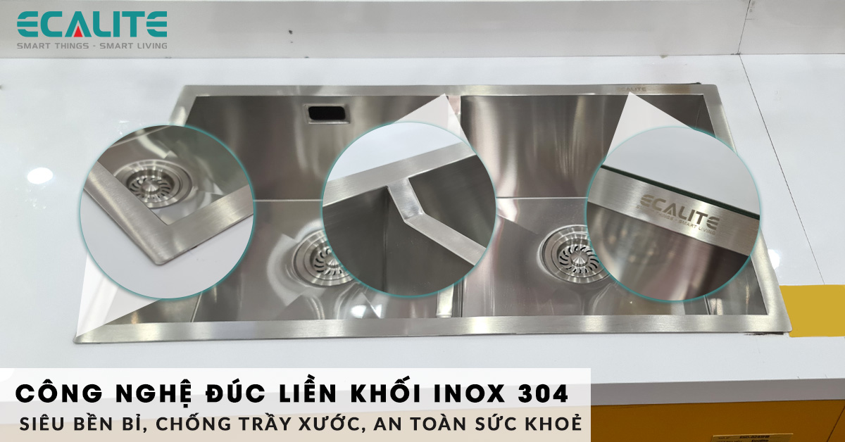 ESD-8046HS được cấu tạo từ inox 304 cao cấp, bền bỉ