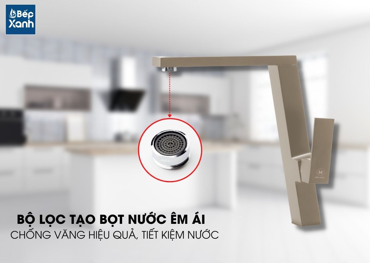 Nước xả êm ái với bộ lọc tạo bọt