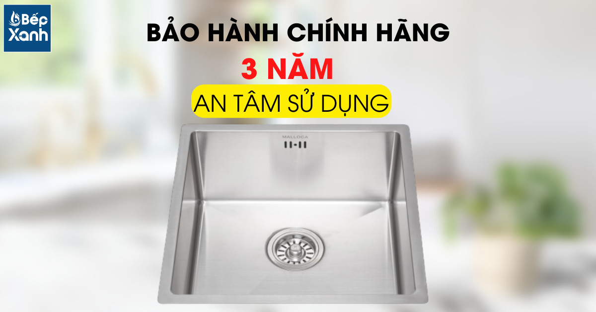 Chính sách bảo hành của chậu rửa chén Malloca MS 1044