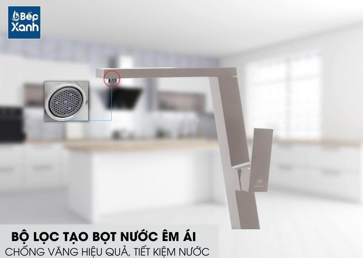 bọ lọc tạo bọt chống văng vòi nước Malloca K131CR