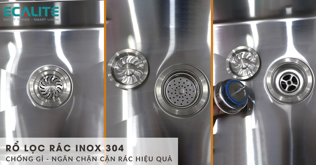 Rổ lọc rác của chậu rửa bát inox ESD-8250HS