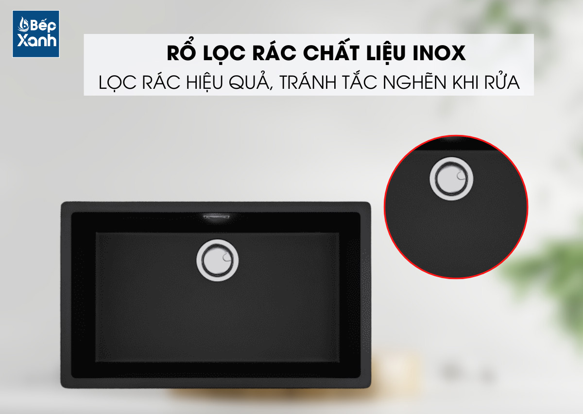 Rổ lọc rác bằng Inox của chậu rửa chén K-1040