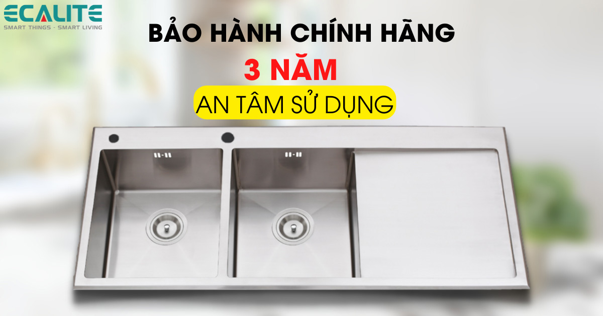 Chính sách bảo hành của chậu rửa chén Ecalite ESD-11650HS