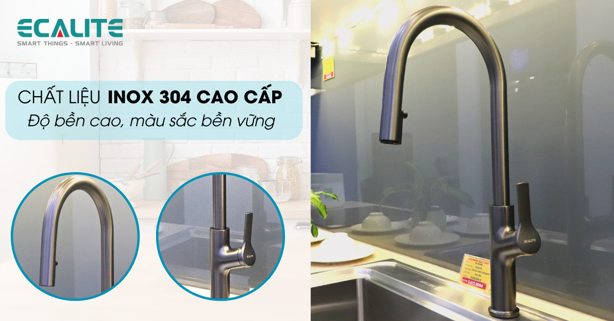 chất liệu inox 304 cao cấp bền bỉ