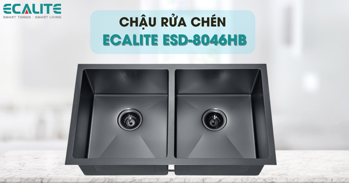 Chậu rửa chén Ecalite ESD-8046HB