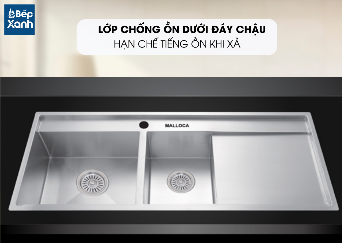 Lớp chống tiếng ồn và chống ngưng tụ nước của chậu rửa chén MS 6306