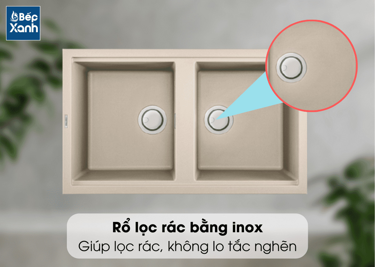 Rổ lọc rác bằng Inox của chậu rửa chén K45062