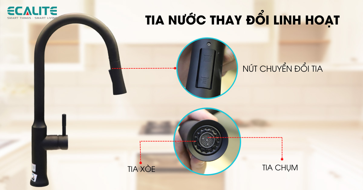 tia nước thay đổi linh hoạt