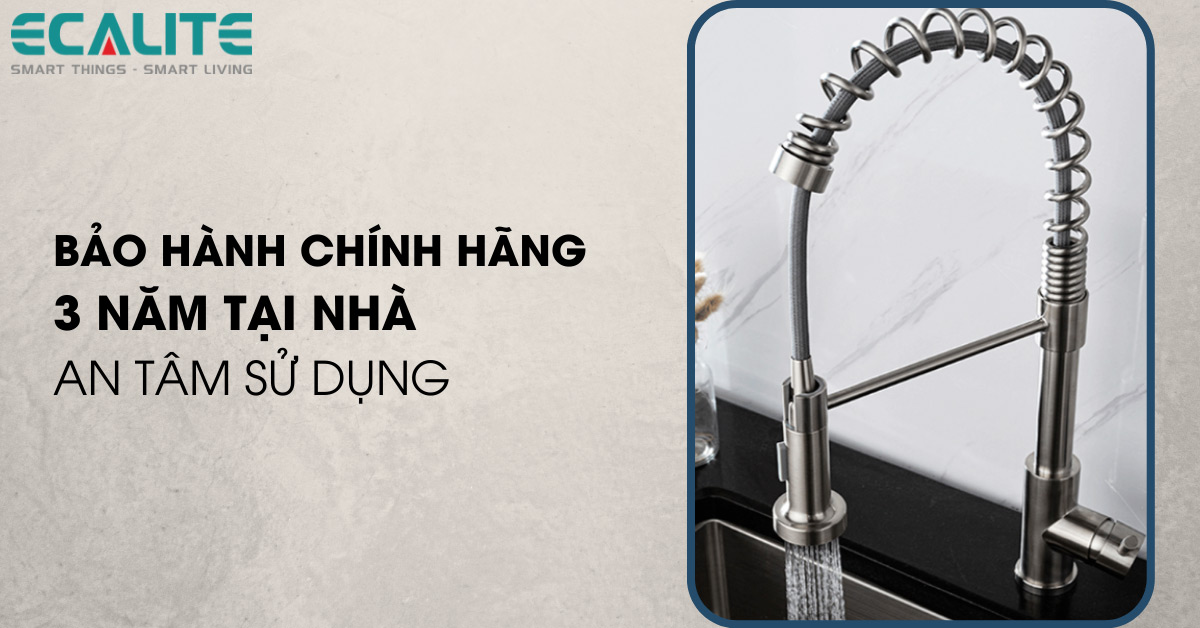 Chính sách bảo hành của vòi rửa chén nóng lạnh Ecalite EF-K541C