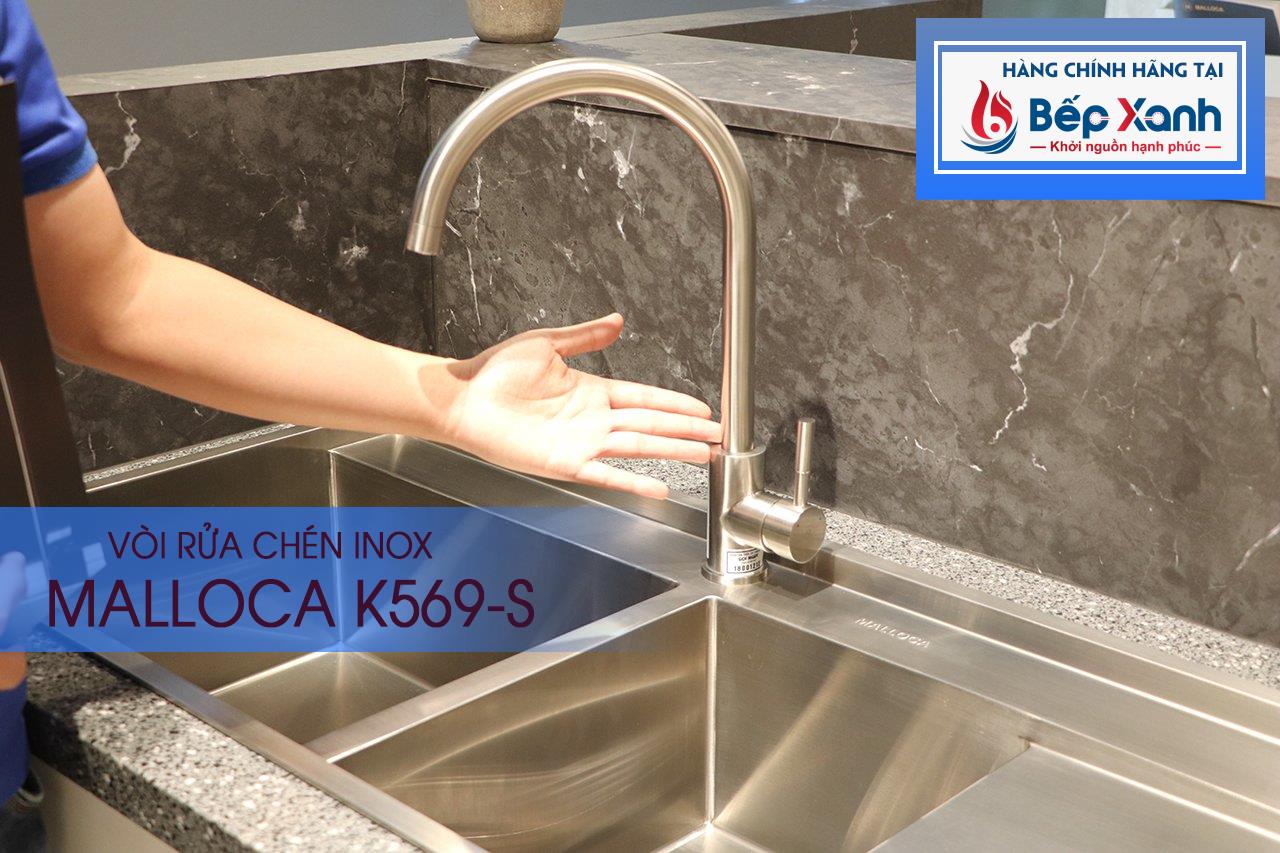 Vòi Malloca K569-S có thân vòi chắc chắn cứng cáp