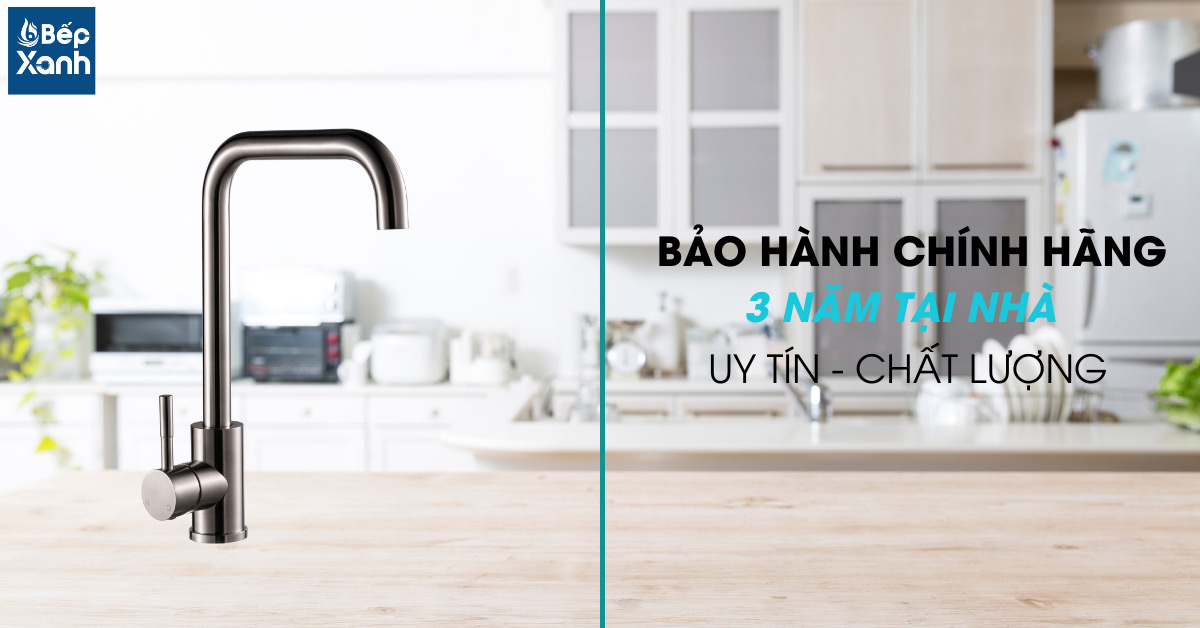 Bảo hành chính hãng 3 năm tại nhà của vòi rửa chén Malloca K115-XFIT