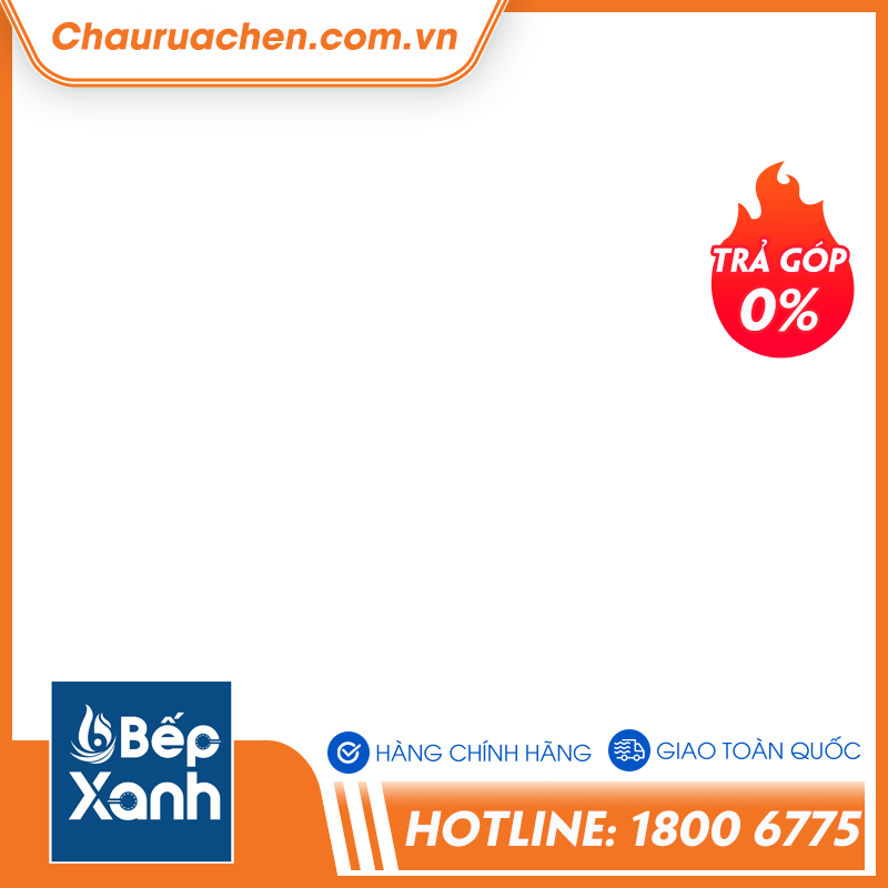 Chậu đá 2 hộc 1 bàn BREDA 30, màu Kem, 90cm 36x40x20 + 36x40x20