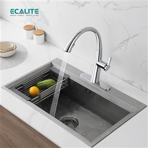 Vòi rửa chén nóng lạnh S-curve Ecalite EF-K114C